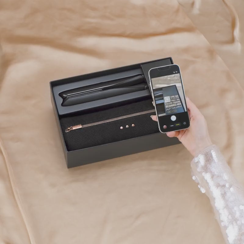 GHD Chronos Gift Set Nero, Piastra + Paddle Brush