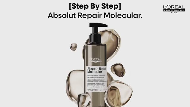 L’Oréal Professionnel Paris, Shampoo Ristrutturante, Per Tutti i Tipi di Capelli Danneggiati, Aiuta a Riparare i Danni e Ripristina la Forza, Senza Solfati, Absolut Repair Molecular