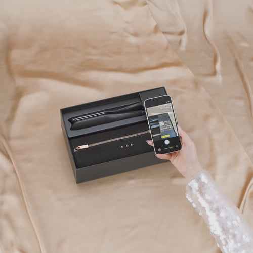 GHD Chronos Max Gift Set Nero, Piastra Larga + Paddle Brush