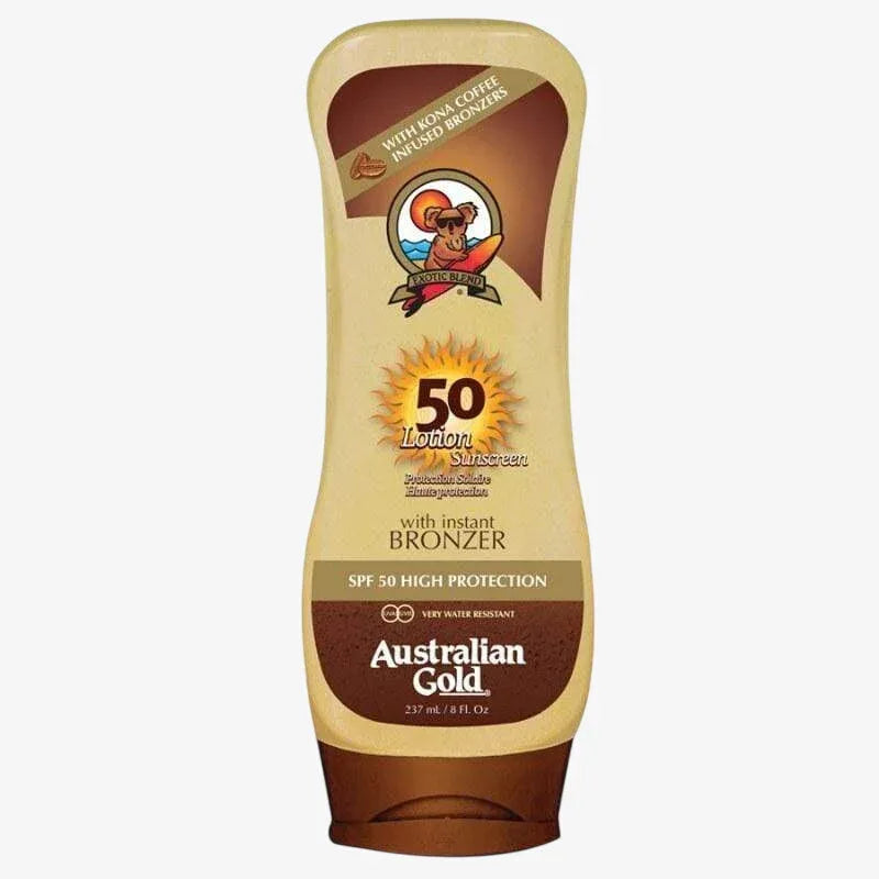 SPF 50 Lotion with Kona Coffee 237ml Australian Gold