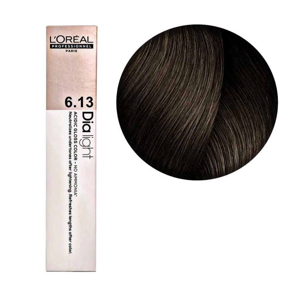 L'oreal Dia Light 6.13 Biondo Scuro Beige Cenere 50ml - Planethair 