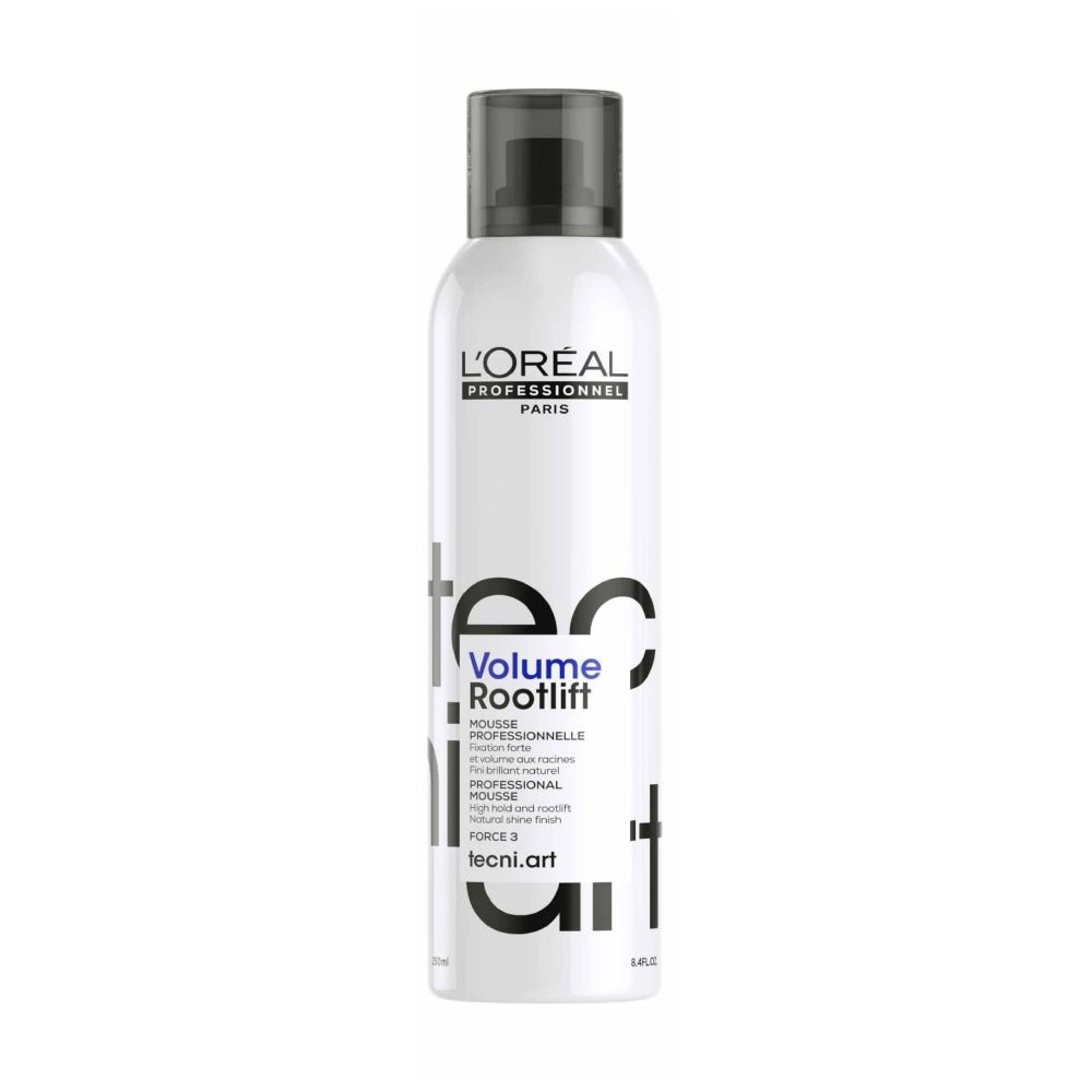 Flacone L'Oréal Professionnel Volume Root Lift 250ml mousse volumizzante professionale su sfondo bianco -  planethair-it.myshopify.com -