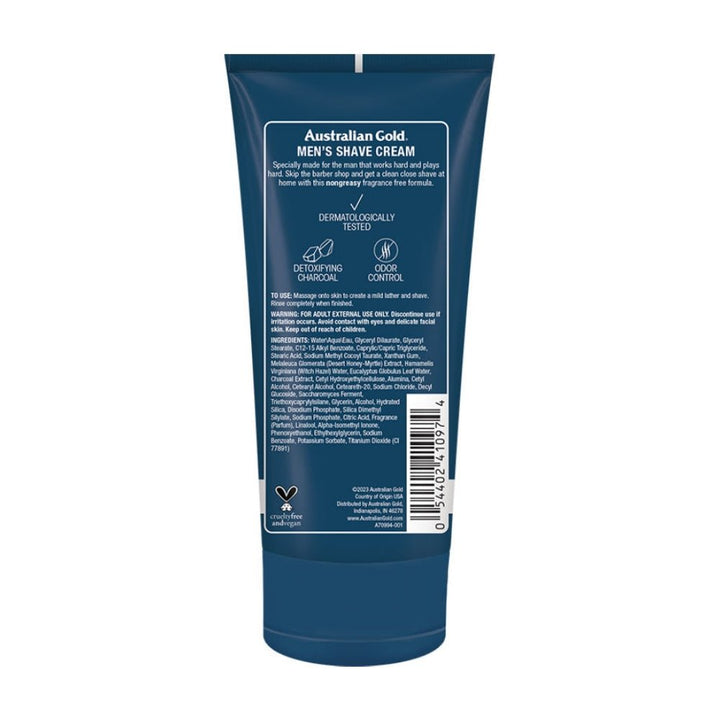 Australian Gold Men's Shave Cream 148ml - Planethair 