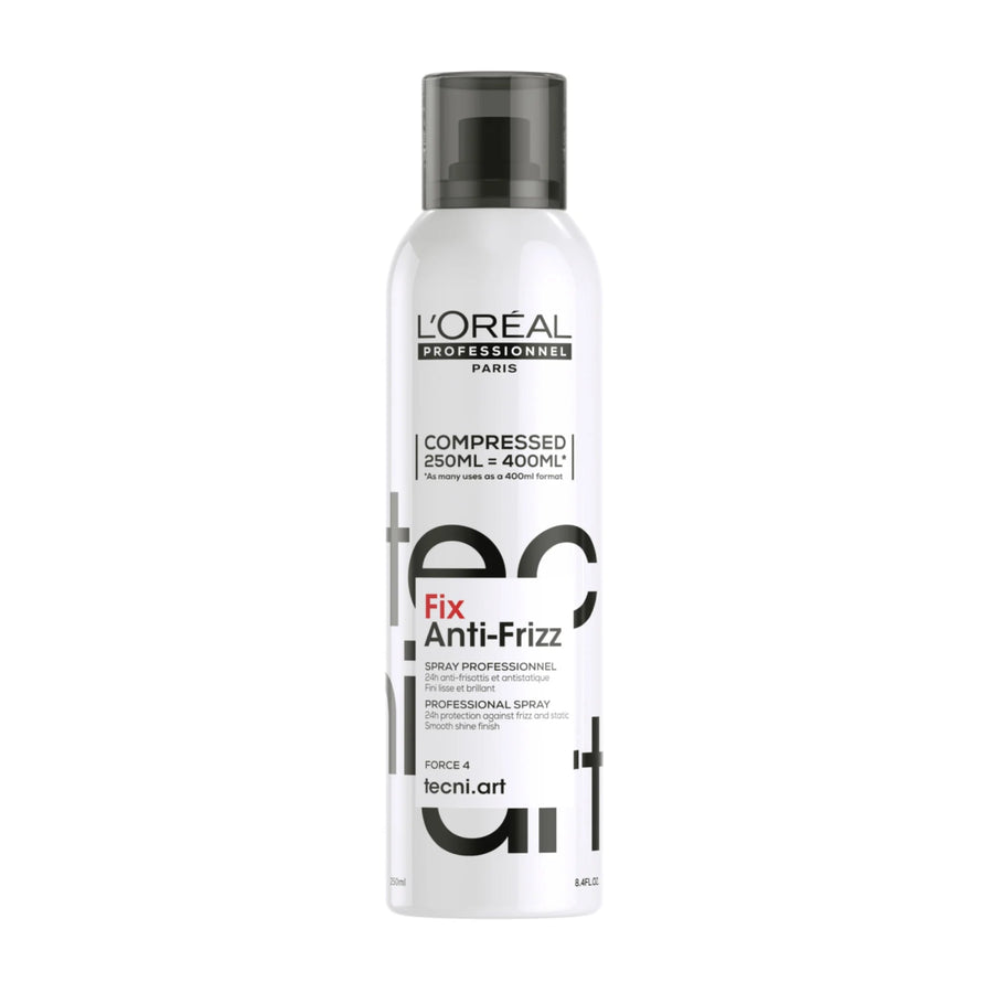Flacone spray L'Oréal Tecni.Art Fix Anti-Frizz 250ml per controllo anti-crespo