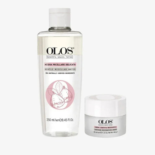 Olos Kit Acqua Micellare e Crema Viso lenitiva - Planethair