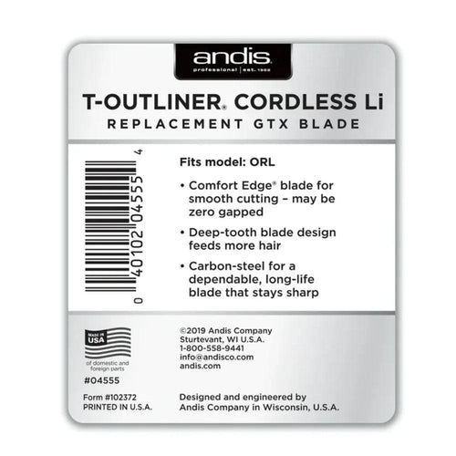 Andis Lama Testina Di ricambio Cordless T-Outliner Li Replacement GTX Blade - Planethair