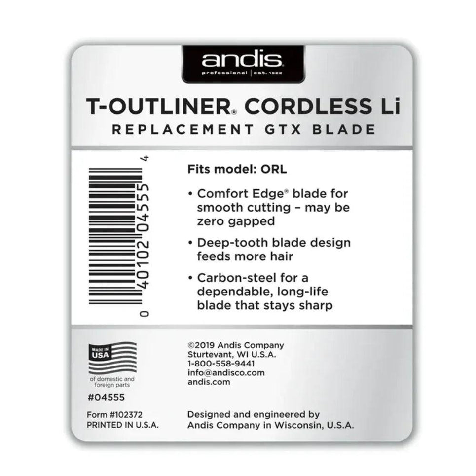 Andis Lama Testina Di ricambio Cordless T-Outliner Li Replacement GTX Blade
