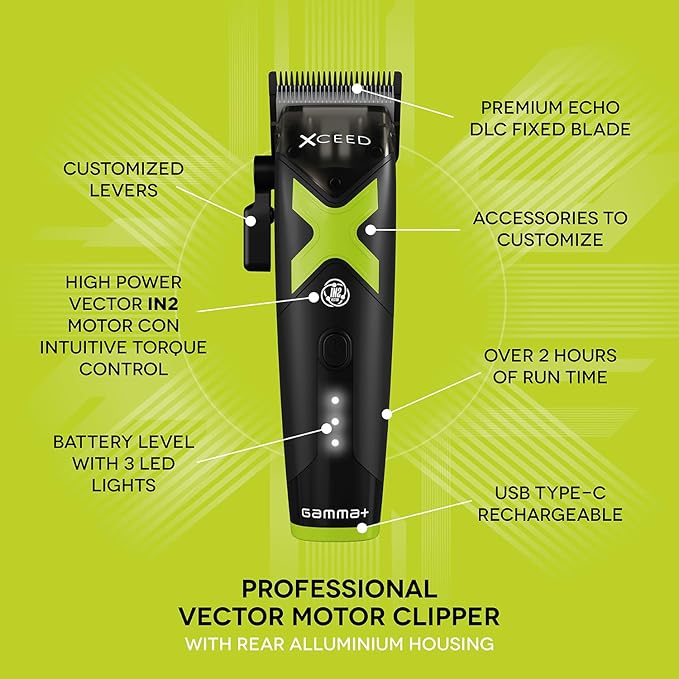 Gammapiu Xceed Clipper tagliacapelli professionale - Tagliacapelli professionale - 8021660022906