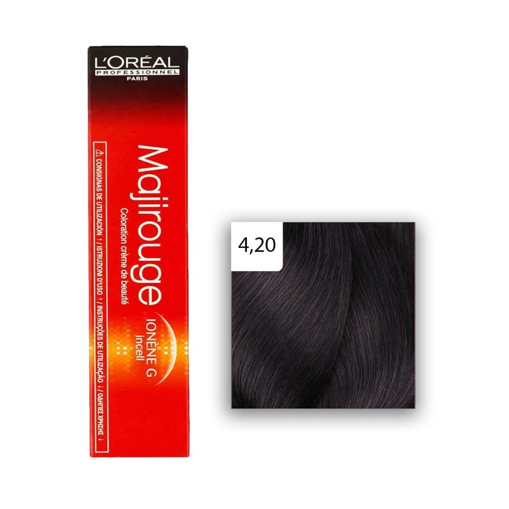 4,20 Majirouge Castano Irisee Intenso L'oreal 50ml - Planethair 