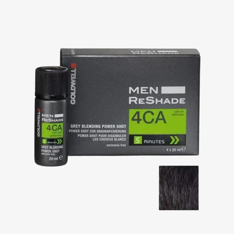Men Reshade Goldwell 4CA Cenere Freddo Castano Medio 4 x 20ml