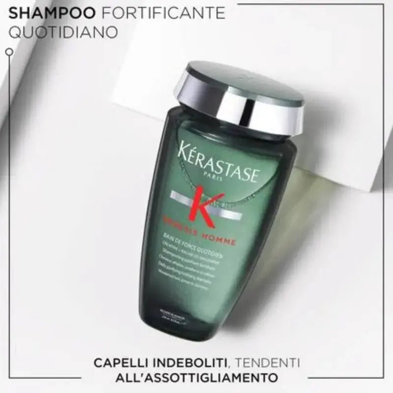 Kerastase Genesis Homme Bain De Masse Epaisissant Shampoo Uomo Ispessente 250ml - Planethair 