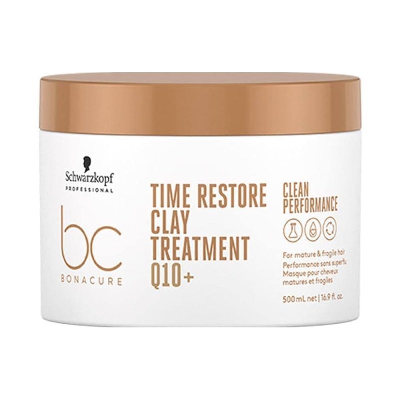 Schwarzkopf Time Restore Clay Treatment Maschera Rinforzante Capelli Maturi 200ml - Planethair 