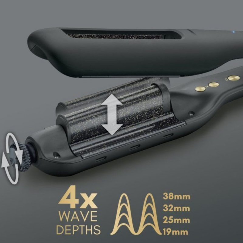 Diva Pro styling Gold Dust Ferro Capelli Ondulante Regolabile - Planethair 