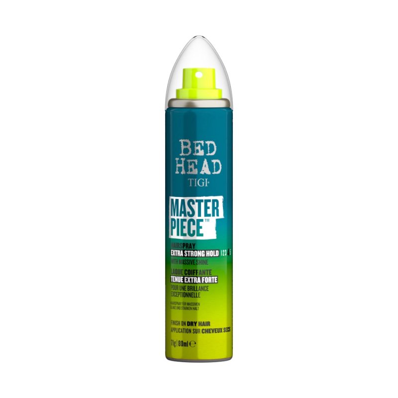 Tigi Bed Head Masterpiece Lacca Lucidante per Capelli Forte 80ml - Planethair 