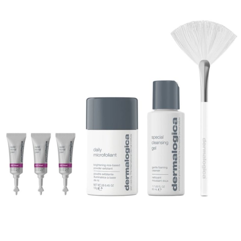 Dermalogica The Peel Power Up Kit Pulizia Viso Professionale - Planethair 