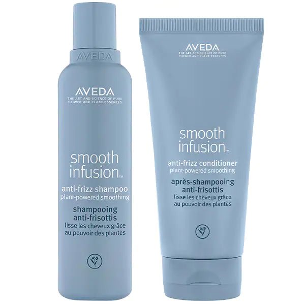 Aveda Smooth Infusion Kit Shampoo e Balsamo Anticrespo - Planethair 