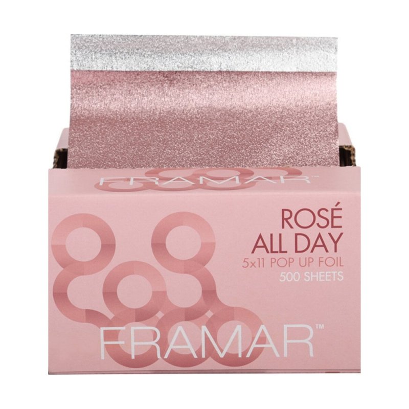 Framar Pop UP Rose All Day Fogli Alluminio Pre-Tagliati 5x11 500 PZ - Planethair 