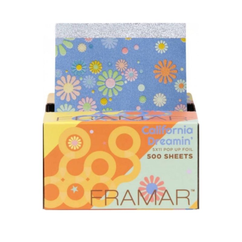 Framar Pop UP California Dreamin Fogli Alluminio Pre-Tagliati 5x11 500 PZ - Planethair 