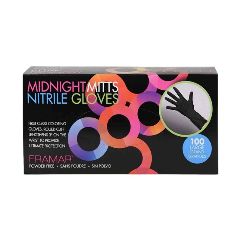 Framar Midnight Mitts Guanti Nitrile 100PZ - Planethair 