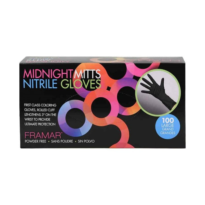 Framar Midnight Mitts Guanti Nitrile 100PZ - Planethair 