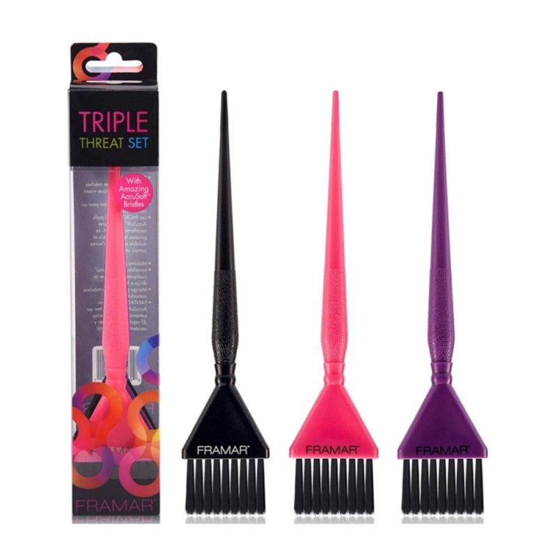 Framar Triple Threat Set Pennelli per Tinta 3PZ - Planethair 