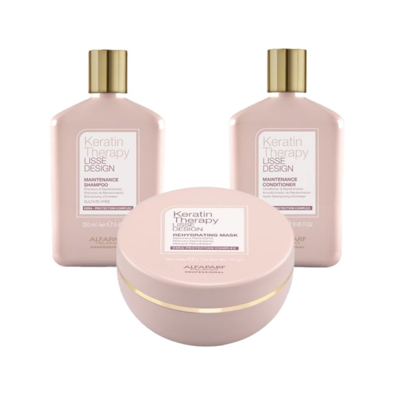 Alfaparf Keratin Therapy Kit Shampoo Balsamo e Maschera - Planethair 