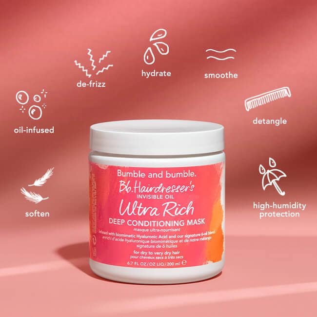 Bumble and Bumble Hairdresser's Invisible Oil Ultra Rich Mask 220ml - Planethair 