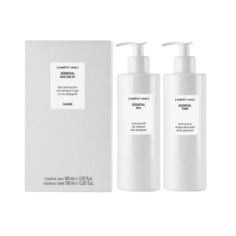 Comfort Zone Essential Maxi Size Kit latte detergente e tonico - Planethair 