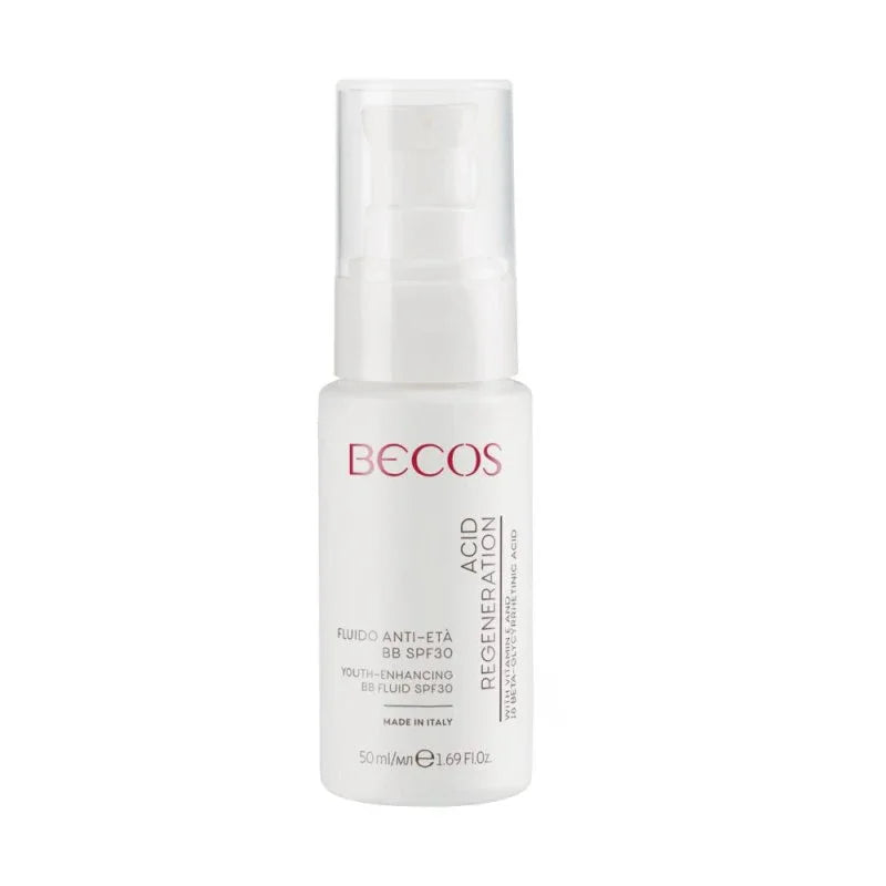 Becos Acid Regeneration Fluido Viso Anti Età BB SPF30 50ml - Planethair