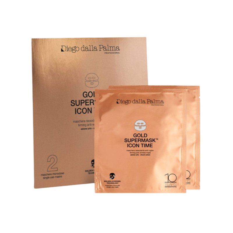 Diego Dalla Palma Professional Icon Time Gold Supermask Viso 2 Monouso - Planethair 