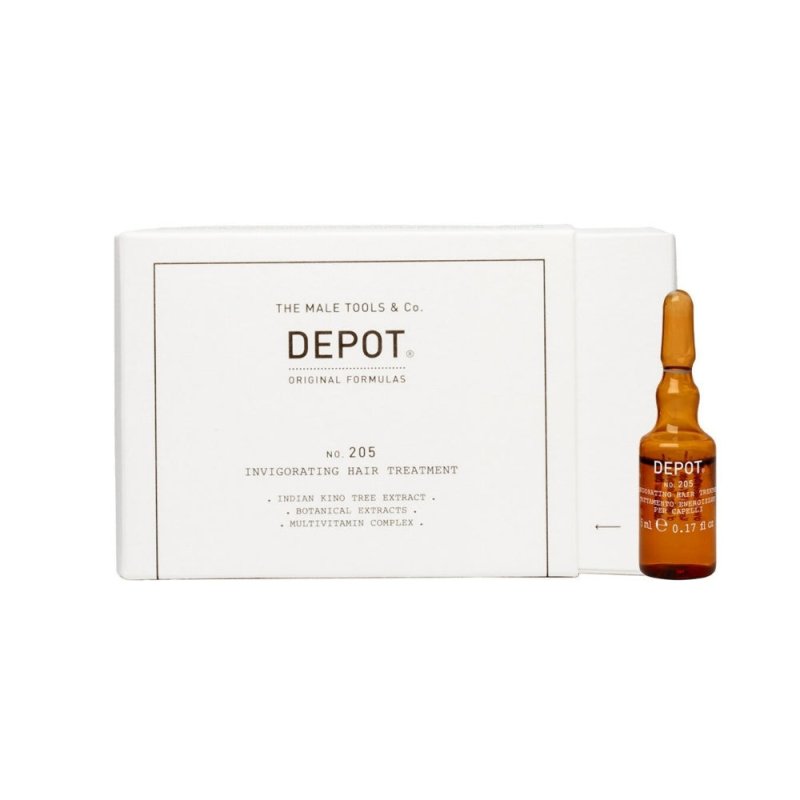 Depot No. 205 Invigorating Hair Treatment anticaduta capelli uomo - Planethair 