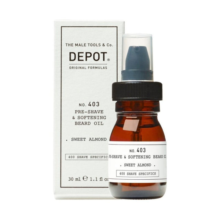 Depot No. 403 Pre-Shave Softening Beard Olio Pre Barba - Planethair 