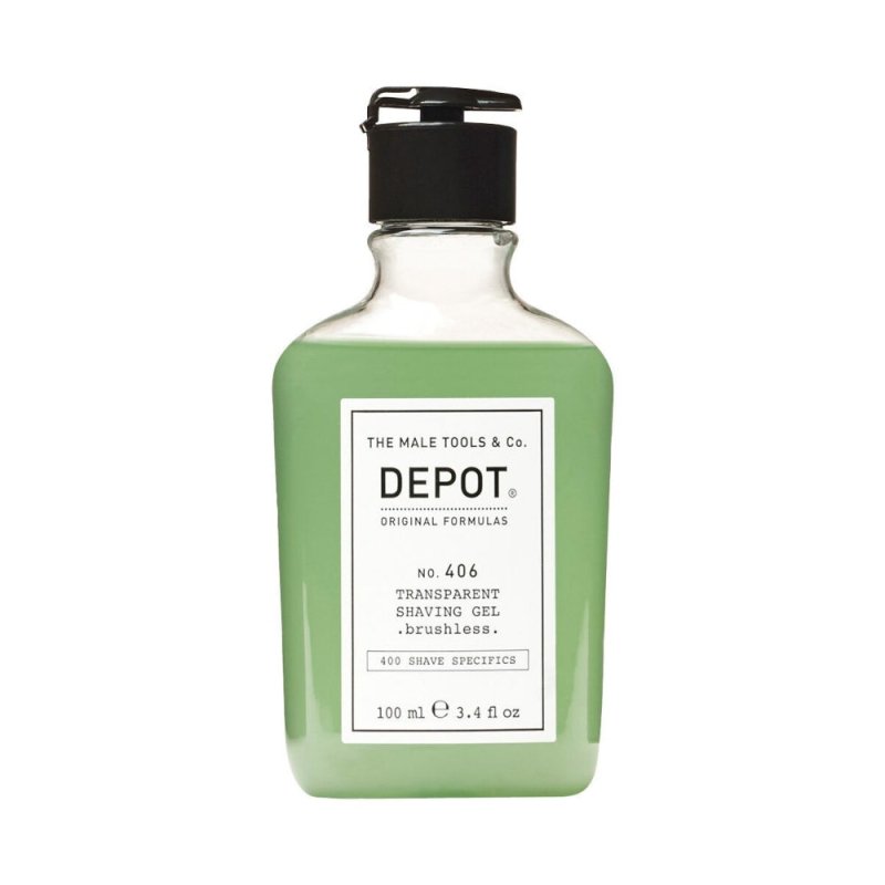 Depot No. 406 Transparent Shaving Gel da barba senza pennello - Planethair 