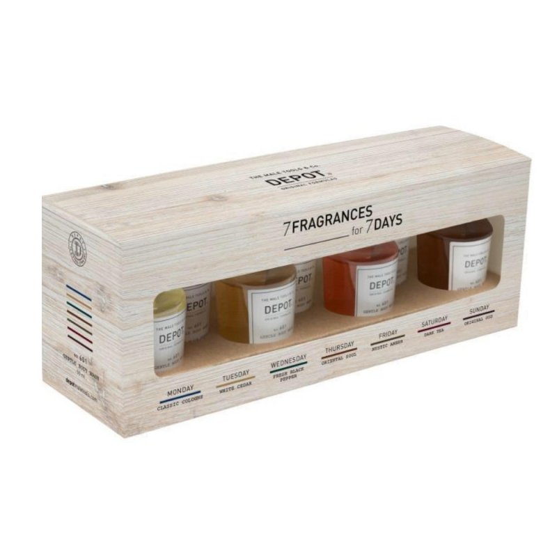 Depot No. 601 7 Fragrances for 7 Days Kit bagnoschiuma - Planethair 