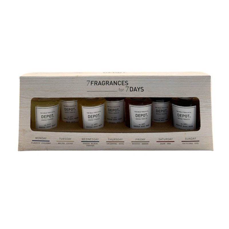 Depot No. 601 7 Fragrances for 7 Days Kit bagnoschiuma - Planethair 