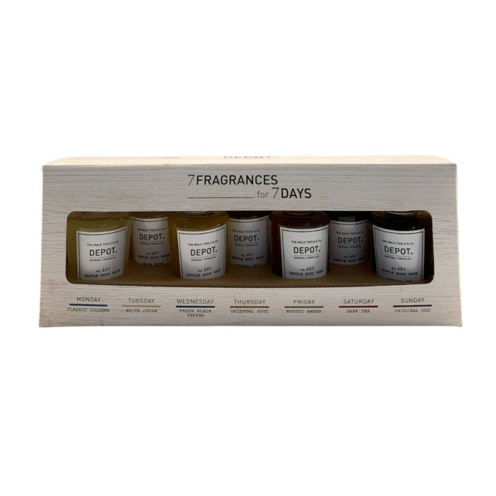 Depot No. 601 7 Fragrances for 7 Days Kit bagnoschiuma - Planethair 