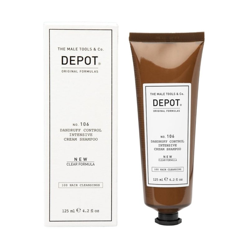 Depot No. 106 Dandruff Control Intensive Cream Shampoo uomo 125ml - Planethair 