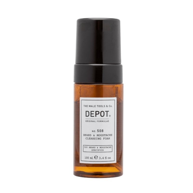 Depot No. 508 Beard & Moustache Cleansing Foam detergente barba e baffi 100ml - Planethair 
