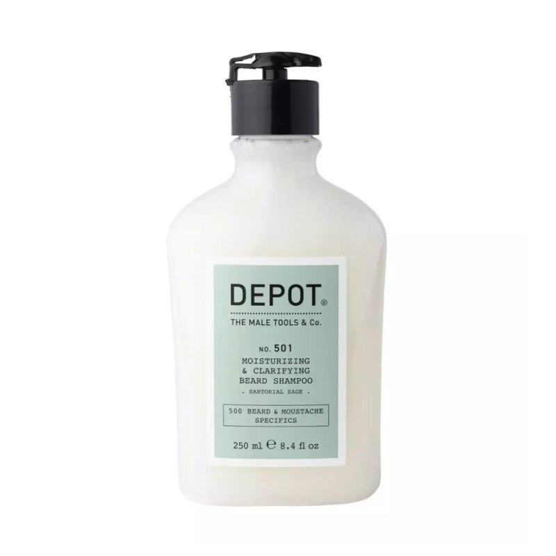 Depot No. 501 Moisturizing & Clarifying Beard Shampoo da barba 250ml - Planethair 