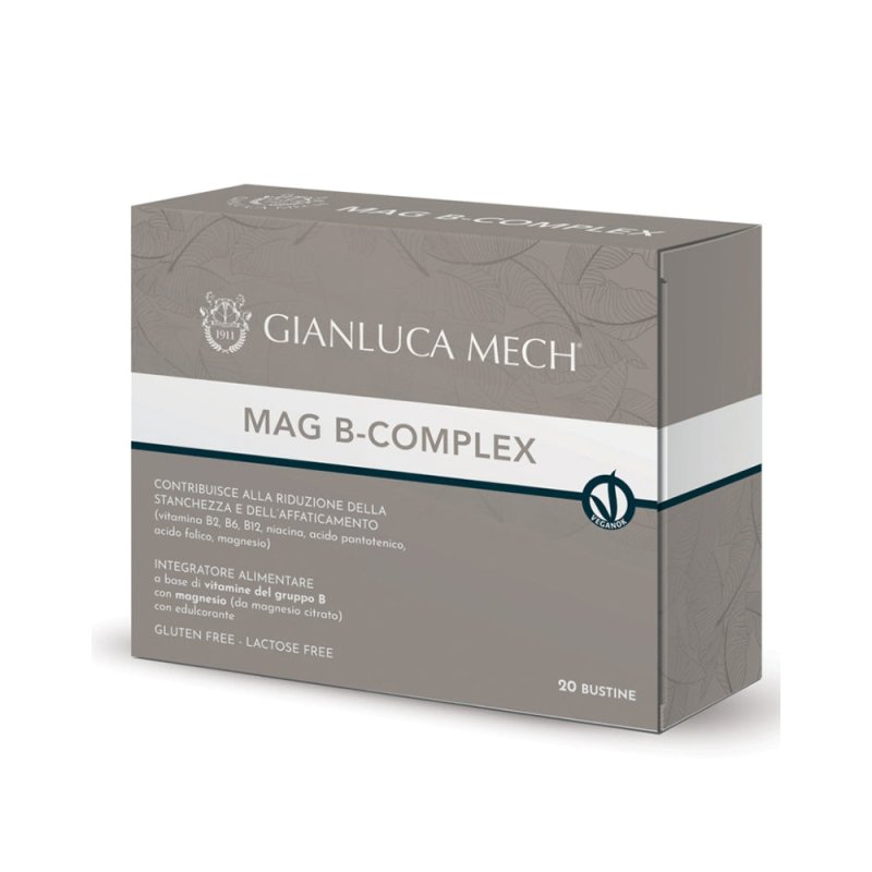 Gianluca Mech Integratori Mag B-Complex Vitamine Gruppo B e Magnesio 20 bustine - 20-30% off