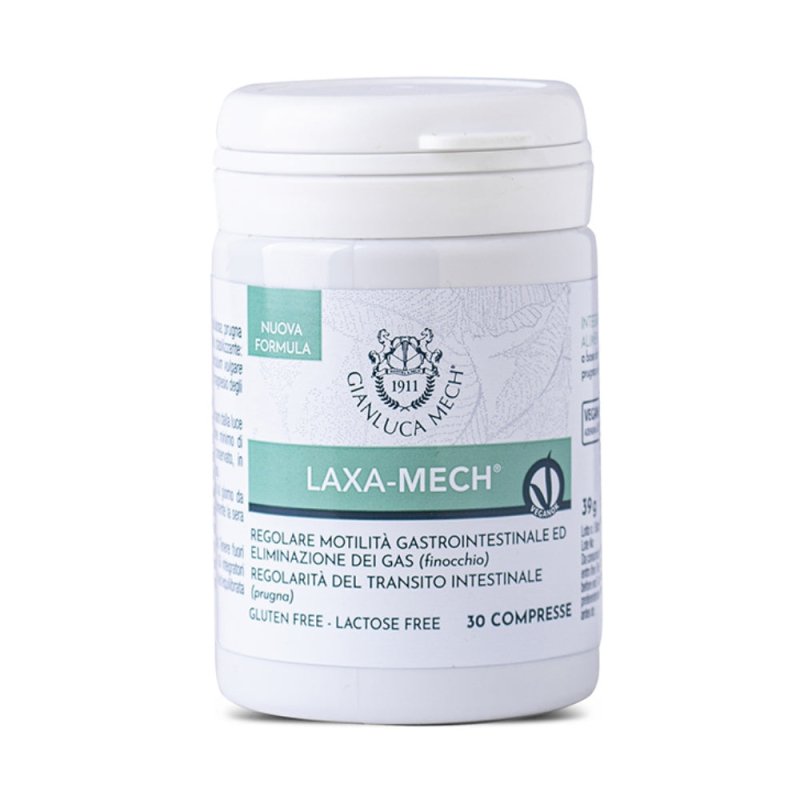 Gianluca Mech Integratori Flora Intestinale Intestinali Laxa-Mech 30 compresse - Planethair 
