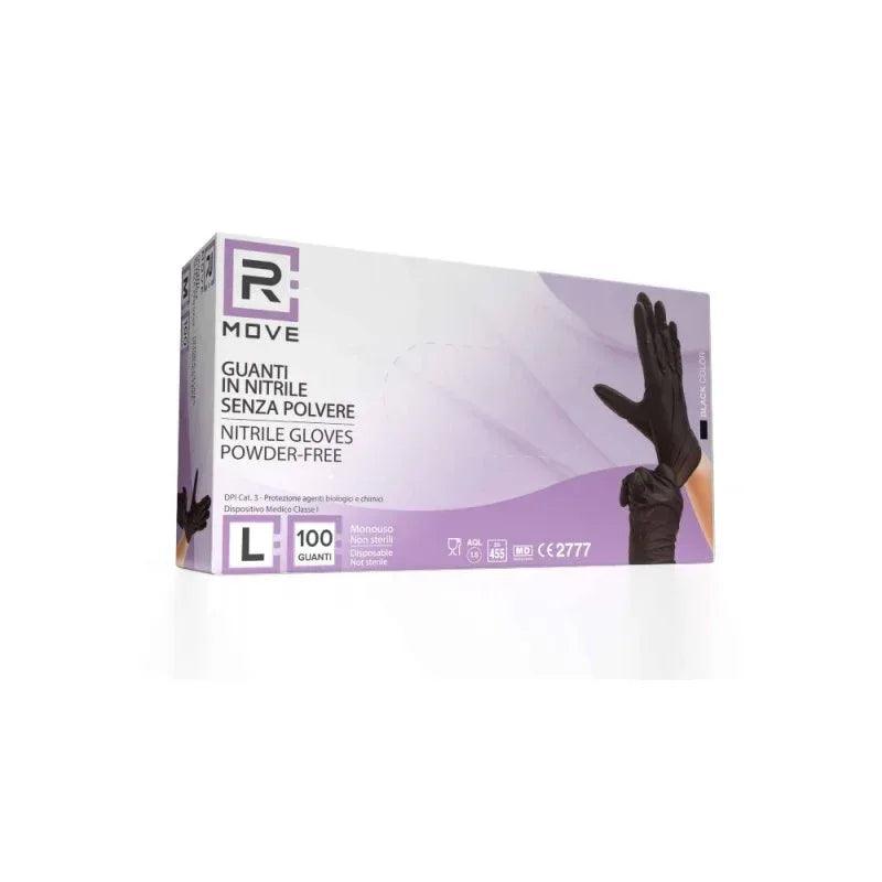 RMove Guanti Monouso in Nitrile Senza Polvere 100 Pezzi - Planethair