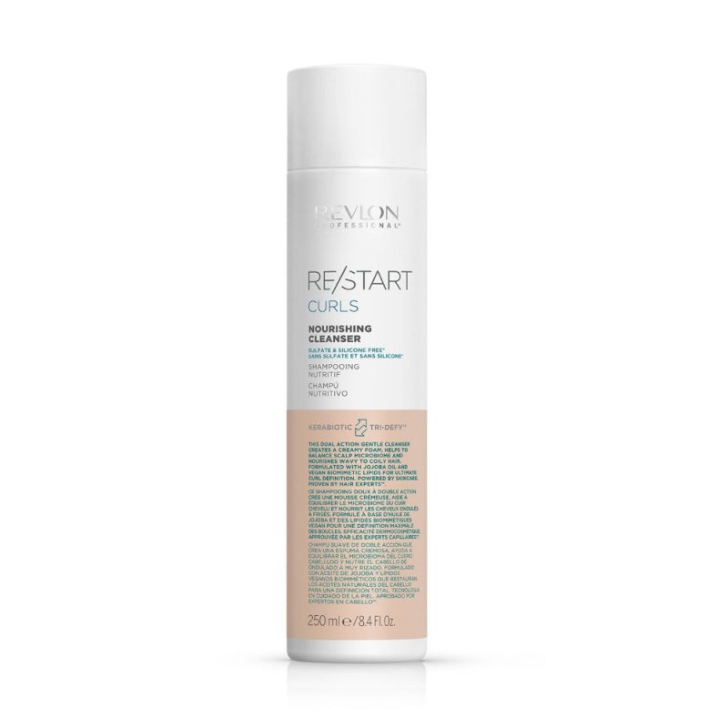 Revlon Restart Curls Nourishing Cleanser Shampoo Capelli Ricci - Planethair 