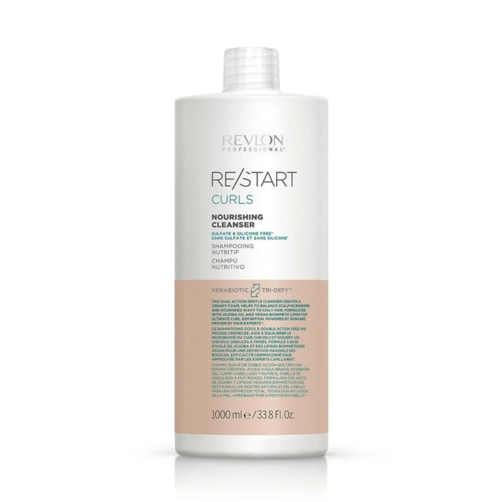 Revlon Restart Curls Nourishing Cleanser Shampoo Capelli Ricci - Planethair 