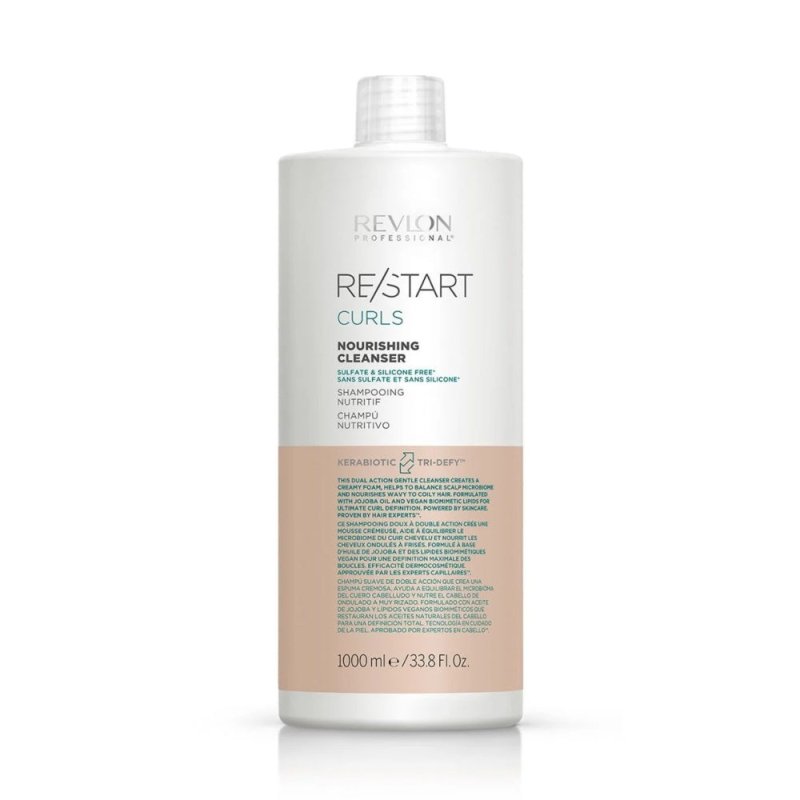 Revlon Restart Curls Nourishing Cleanser Shampoo Capelli Ricci - Planethair 