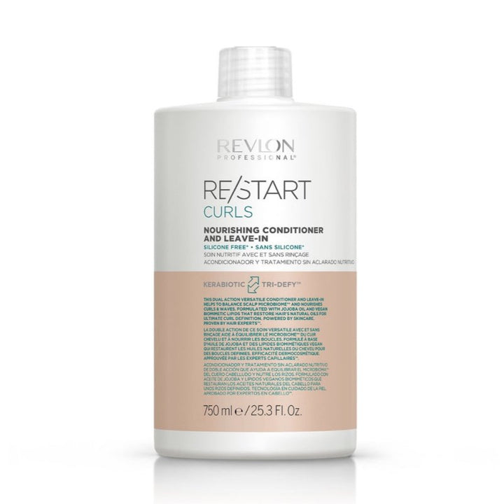 Revlon Restart Curls Nourishing Conditioner And Leave In Balsamo Capelli Ricci - Planethair 