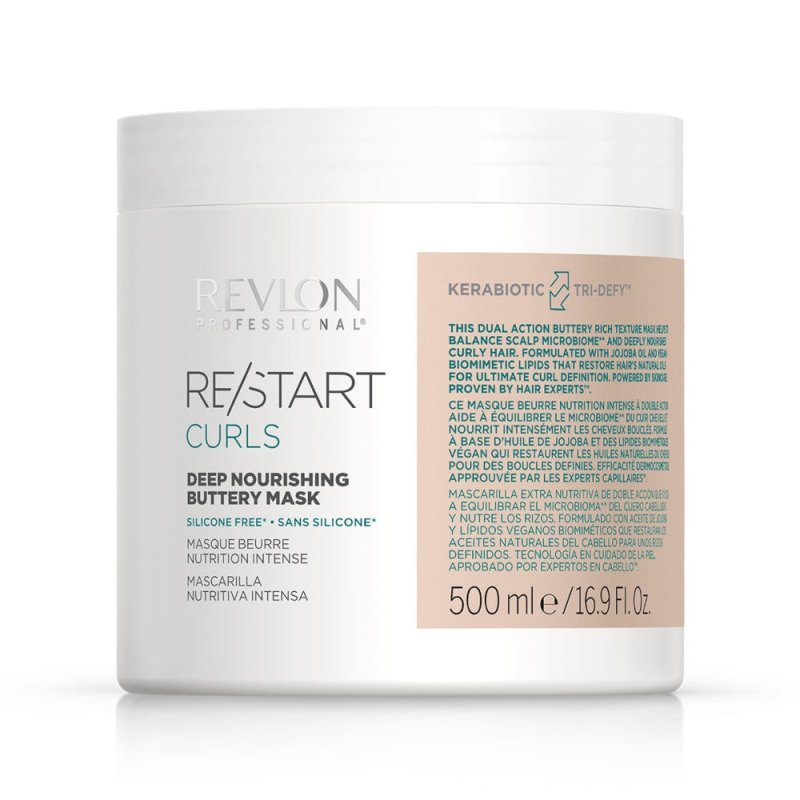 Revlon Restart Curls Deep Nourishing Buttery Mask Maschera Capelli Ricci - Planethair 