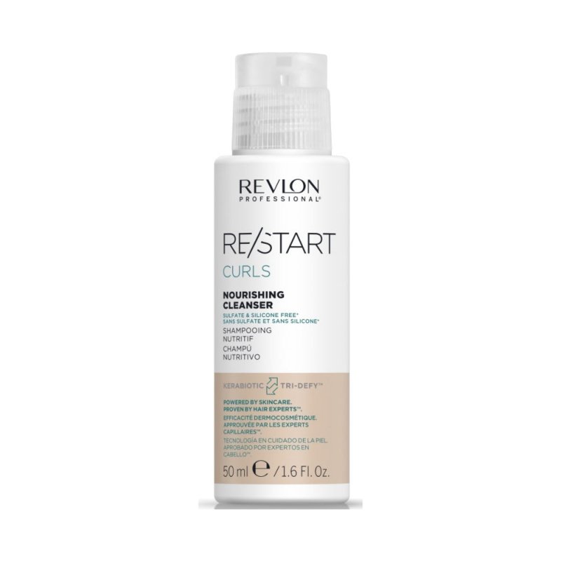 Revlon Restart Curls Nourishing Cleanser Shampoo Capelli Ricci - Planethair 