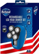Barbasol Rechargeable LCD Head Shaver Set rasoio - Planethair
