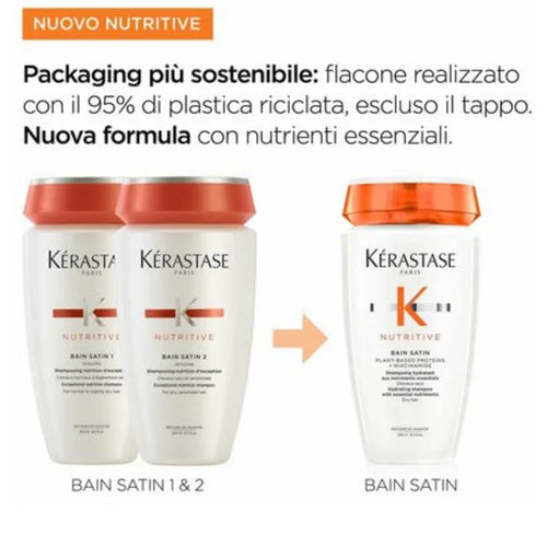 Kerastase Nutritive Bain Satin shampoo capelli secchi fini e medi 250ml - Planethair